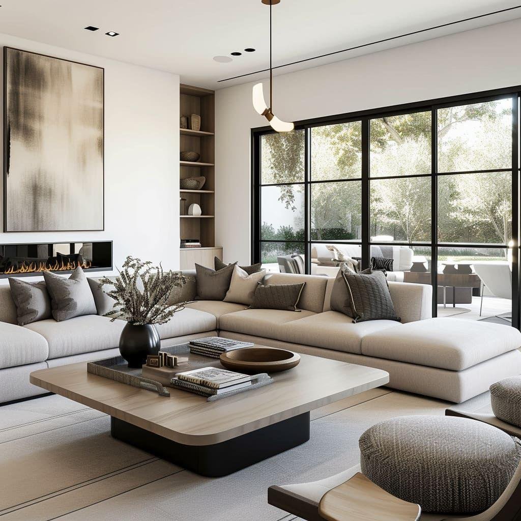 20 Modern Interior Design Ideas for a Stylish, Timeless, and Beautiful Home 15 Minimalist Elegance in Neutral Toned Contemporary Design | Home design living room, Living room modern, Contemporary living room design
