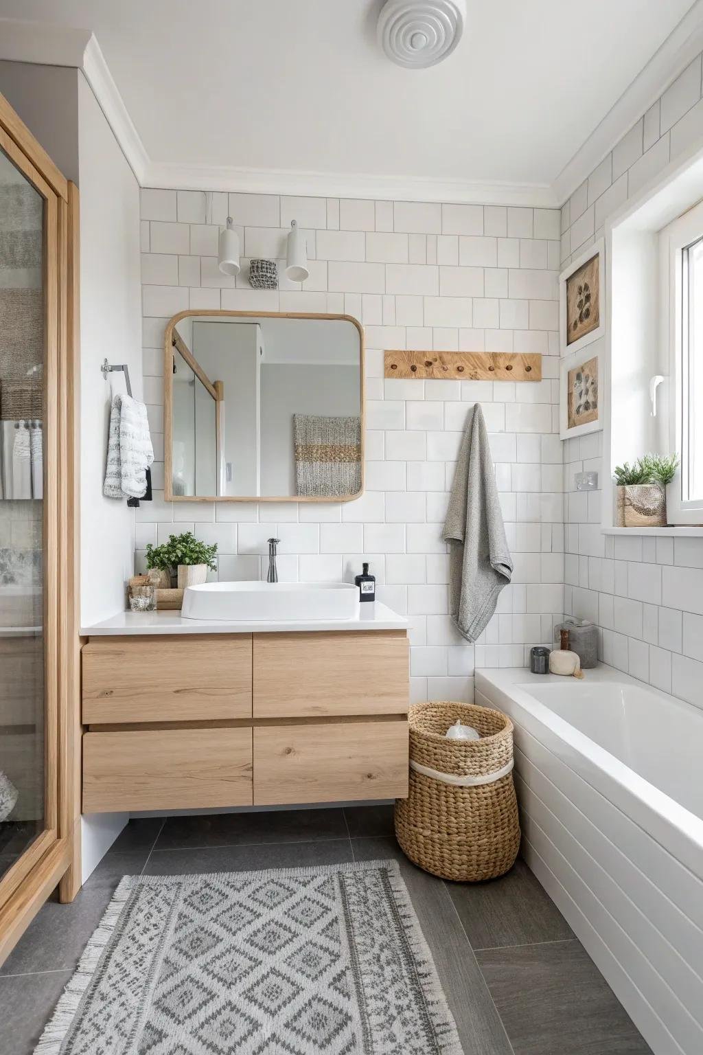 20 Bathroom Decor Ideas for a Stylish, Cozy, and Spa-Like Bathroom 11 Minimalist Scandinavian Style Ideas for Tiny Bathrooms