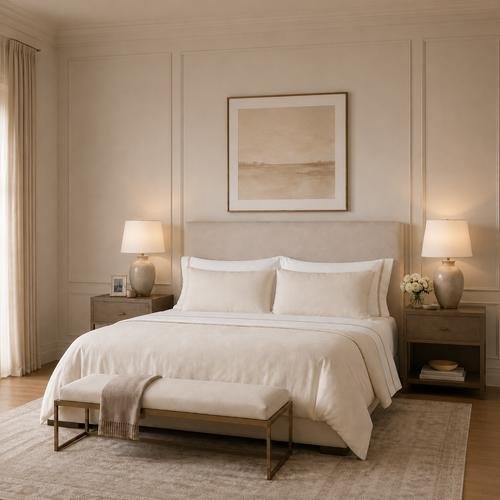 15 Warm Neutral Color Ideas for a Cozy, Timeless Home 6 Ann Gish Luxury Linens and Bedding