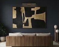 15 Oversized Wall Art Ideas That Make a Room Look Expensive 13 Large Canvas With Warm Earth Tones