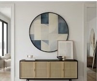15 Oversized Wall Art Ideas That Make a Room Look Expensive 14 Oversized Art Behind a Console