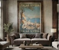 15 Oversized Wall Art Ideas That Make a Room Look Expensive 9 Large Vintage-Inspired Poster