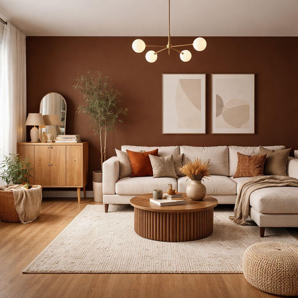 15 Warm Neutral Color Ideas for a Cozy, Timeless Home 13 Farben Manufaktur (T)raumlux Seidenglänzend - RAL 8011 Nussbraun