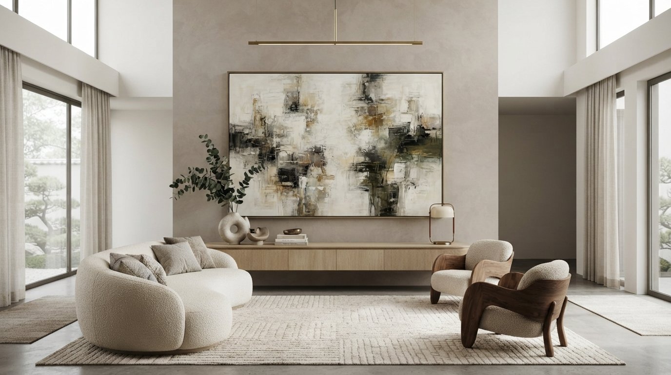 15 Oversized Wall Art Ideas That Make a Room Look Expensive 5 15 Oversized Wall Art Ideas That Make a Room Look Expensive