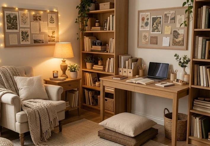 20 Home Office Ideas for a Stylish, Comfortable, and Productive Workspace 12 15 Cozy Study Room Ideas That Make Studying Feel Aesthetic - أموالي منصة الناشرين