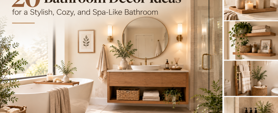 20 Bathroom Decor Ideas for a Stylish, Cozy, and Spa-Like Bathroom 1 20 Bathroom Decor Ideas for a Stylish, Cozy, and Spa-Like Bathroom