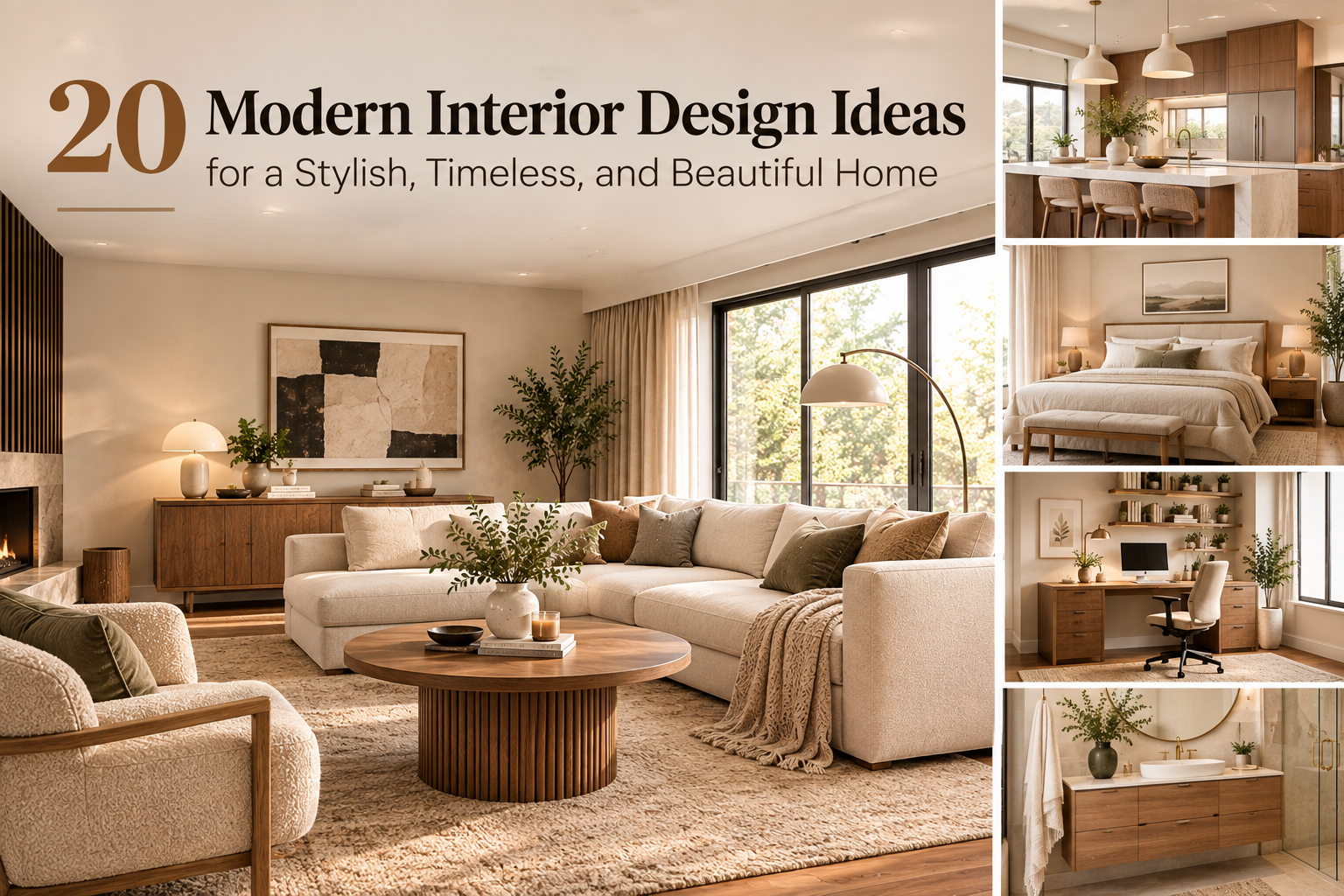 20 Modern Interior Design Ideas for a Stylish, Timeless, and Beautiful Home