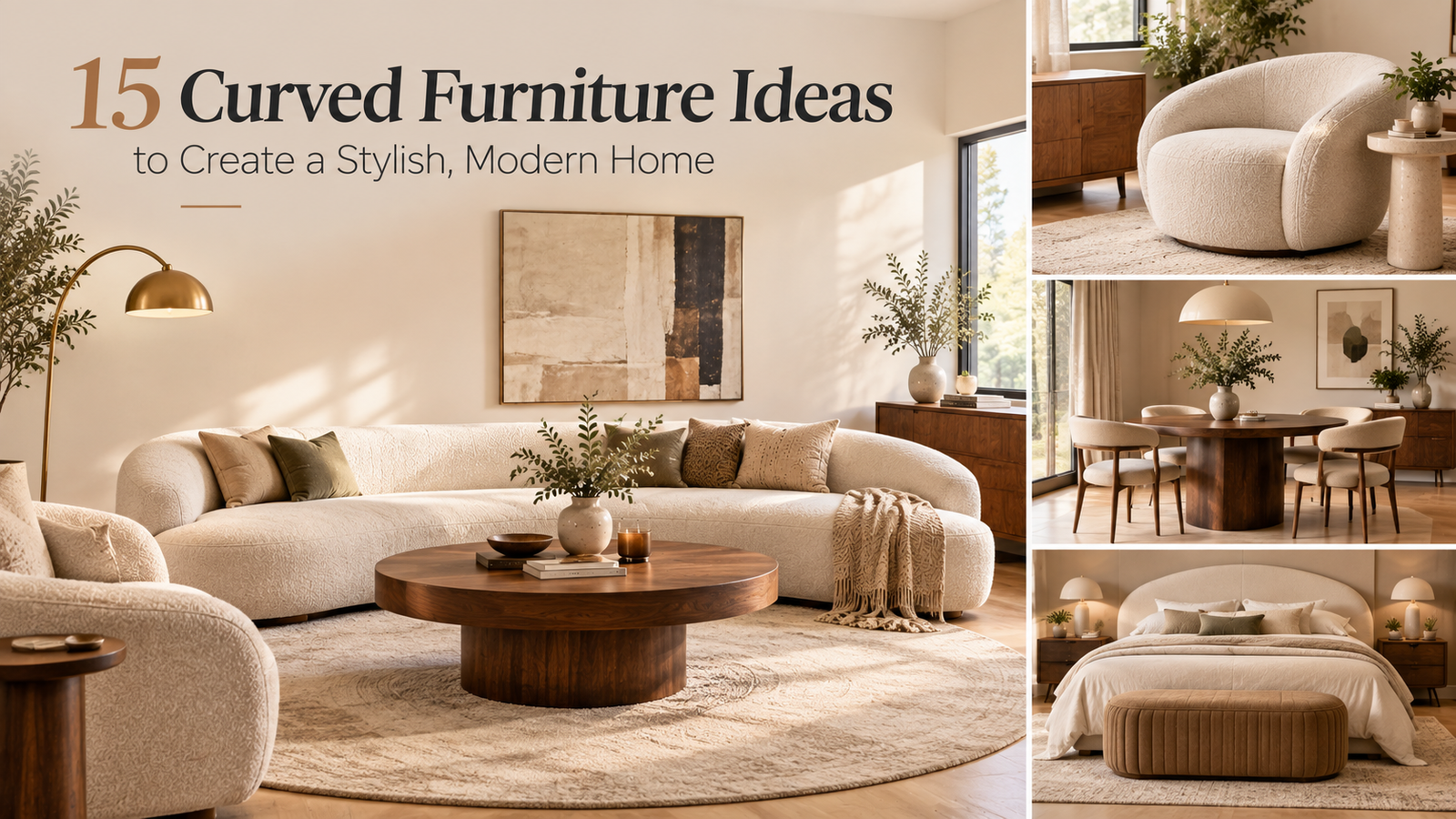 15 Curved Furniture Ideas to Create a Stylish, Modern Home 3 15 Curved Furniture Ideas to Create a Stylish, Modern Home