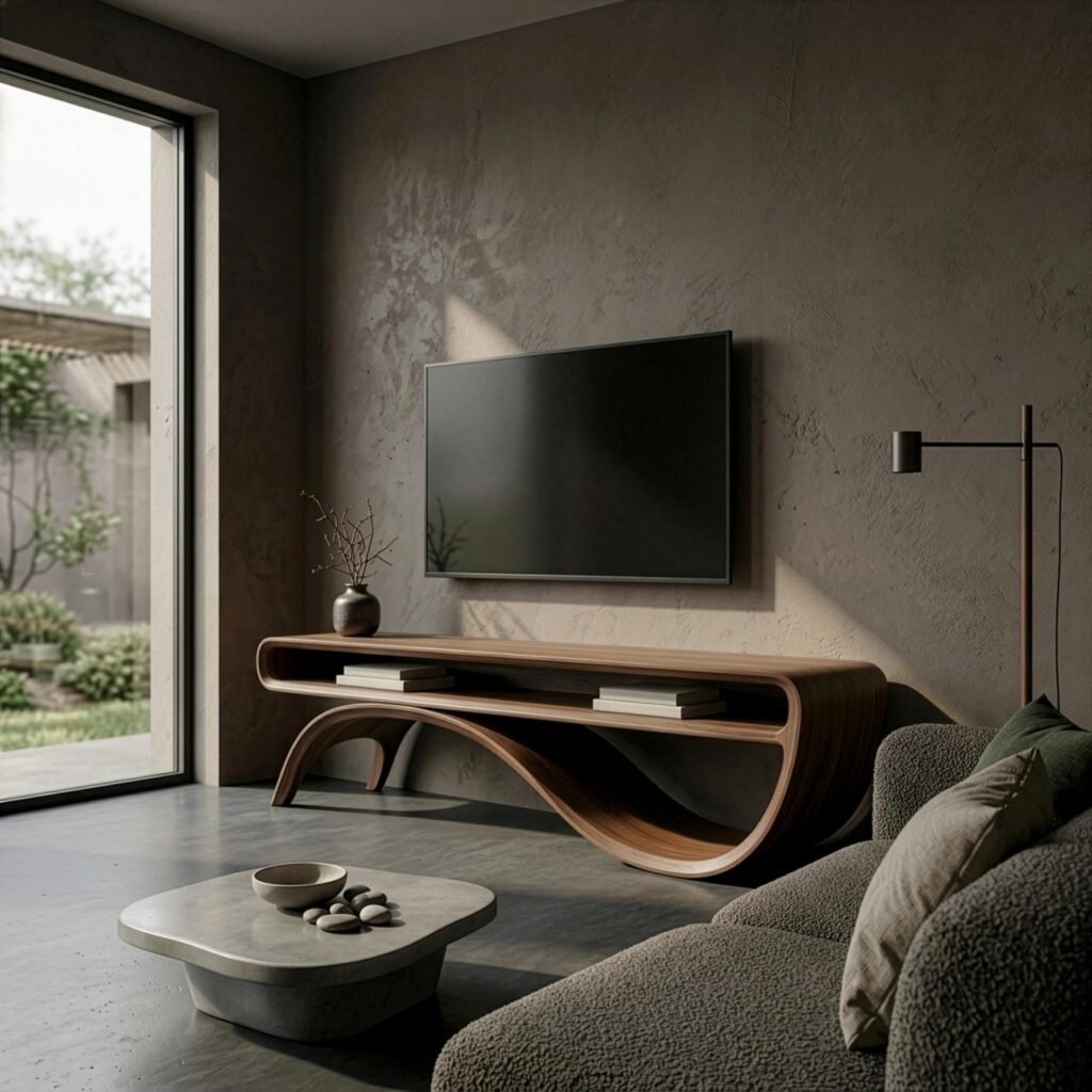 15 Curved Furniture Ideas to Create a Stylish, Modern Home 11 Curved Wooden Furniture