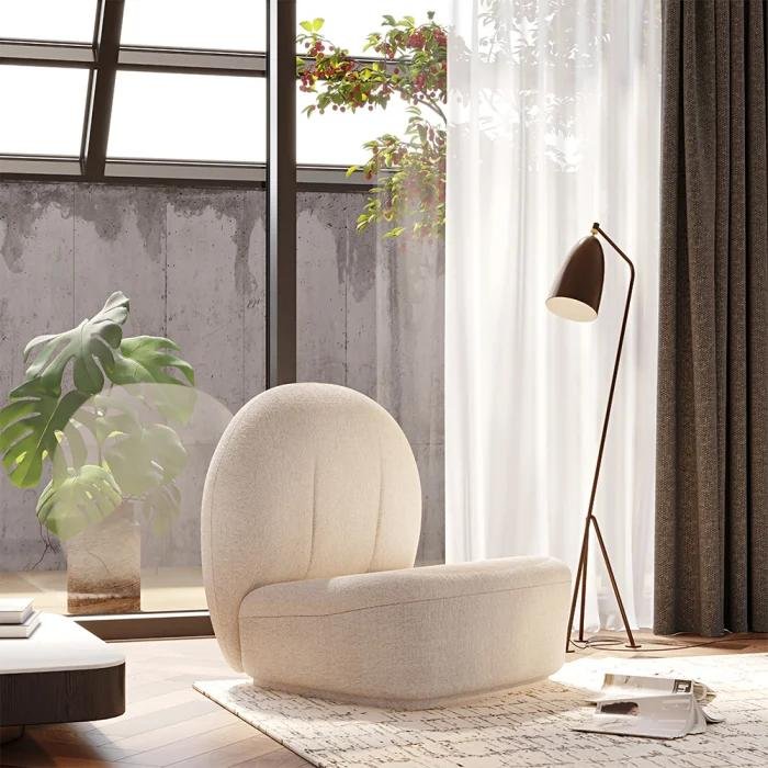 15 Curved Furniture Ideas to Create a Stylish, Modern Home 12 Curved Lounge Chair