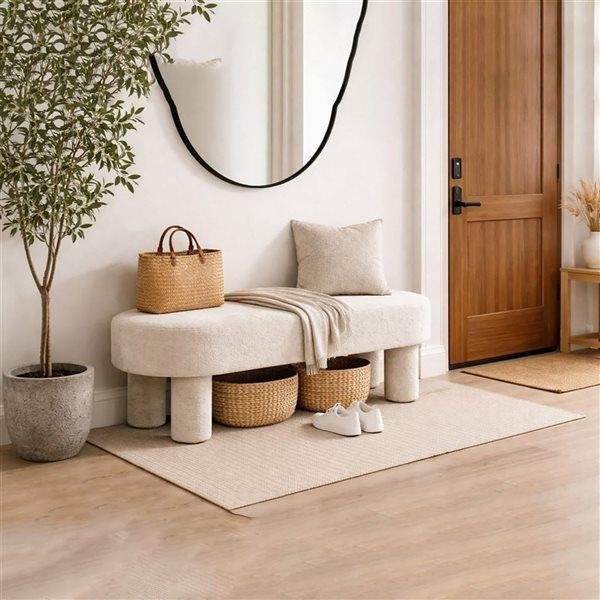 15 Curved Furniture Ideas to Create a Stylish, Modern Home 16 Curved Entryway Seat