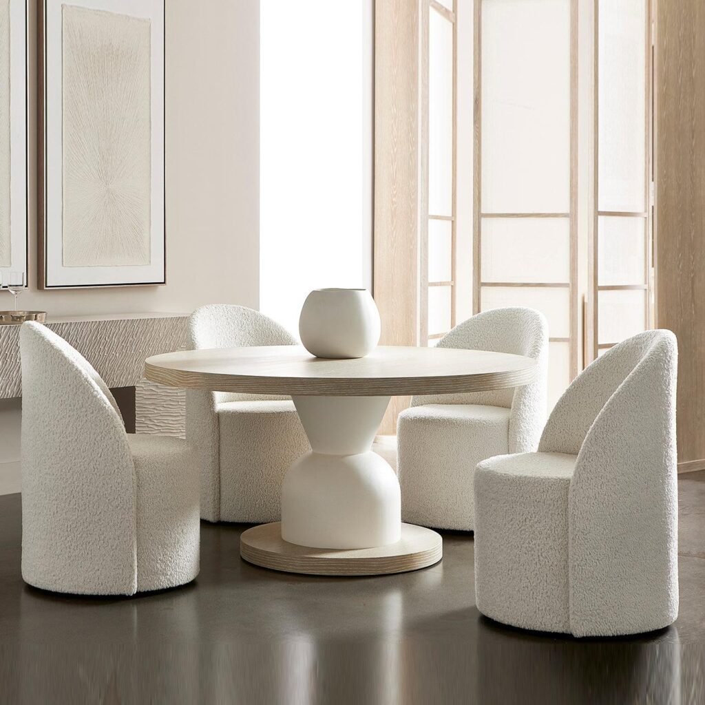15 Curved Furniture Ideas to Create a Stylish, Modern Home 5 Round Dining Table