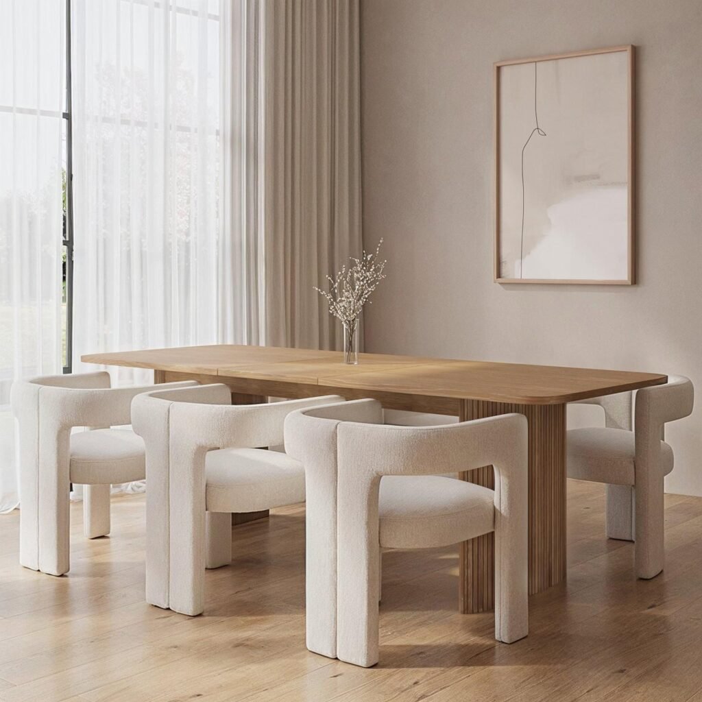 15 Curved Furniture Ideas to Create a Stylish, Modern Home 6 Curved Dining Chairs