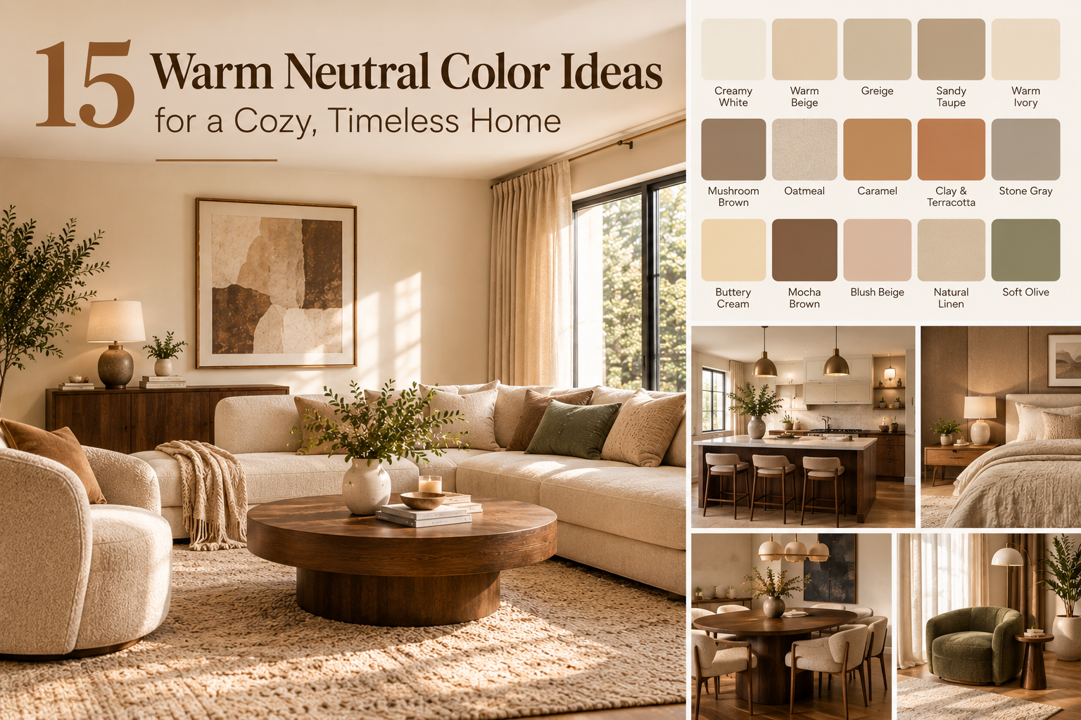 15 Warm Neutral Color Ideas for a Cozy, Timeless Home 1 15 Warm Neutral Color Ideas for a Cozy, Timeless Home