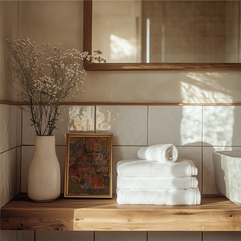 20 Bathroom Decor Ideas for a Stylish, Cozy, and Spa-Like Bathroom 21 Vintage Abstract Botanical Printable Wall Art, Colorful Floral Bouquet Oil Painting Print, Modern Aesthetic