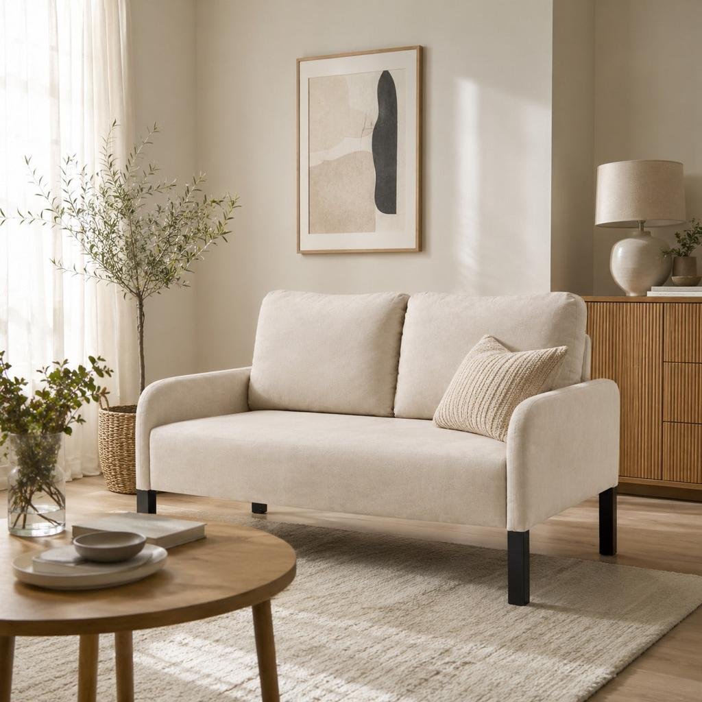 20 Apartment Living Room Ideas for a Stylish Small Space 2 Billy 2 Seater Sofa - Habitt