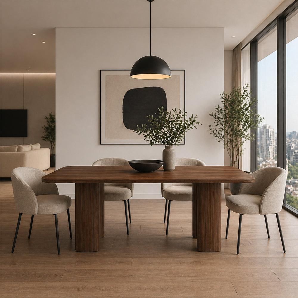 Dark Wood Dining Table