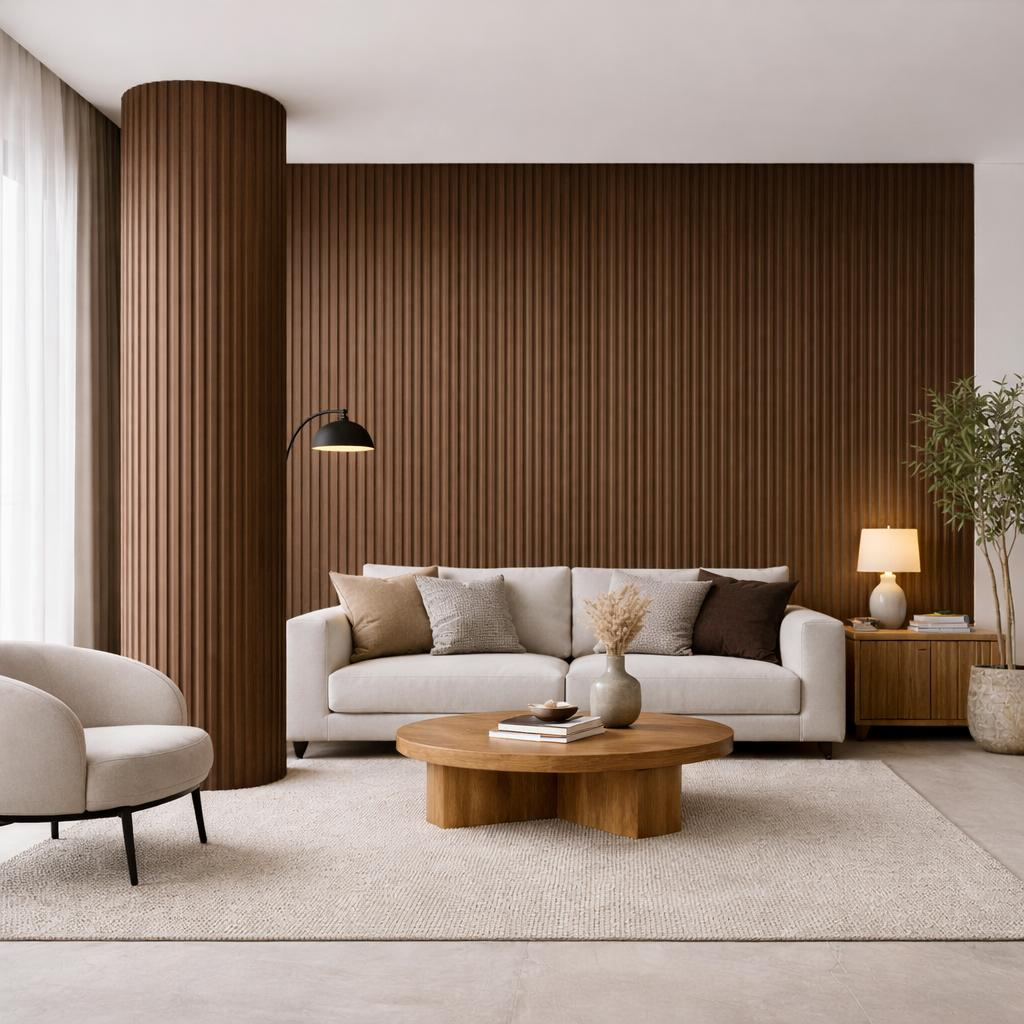 Dark Wood Wall Paneling