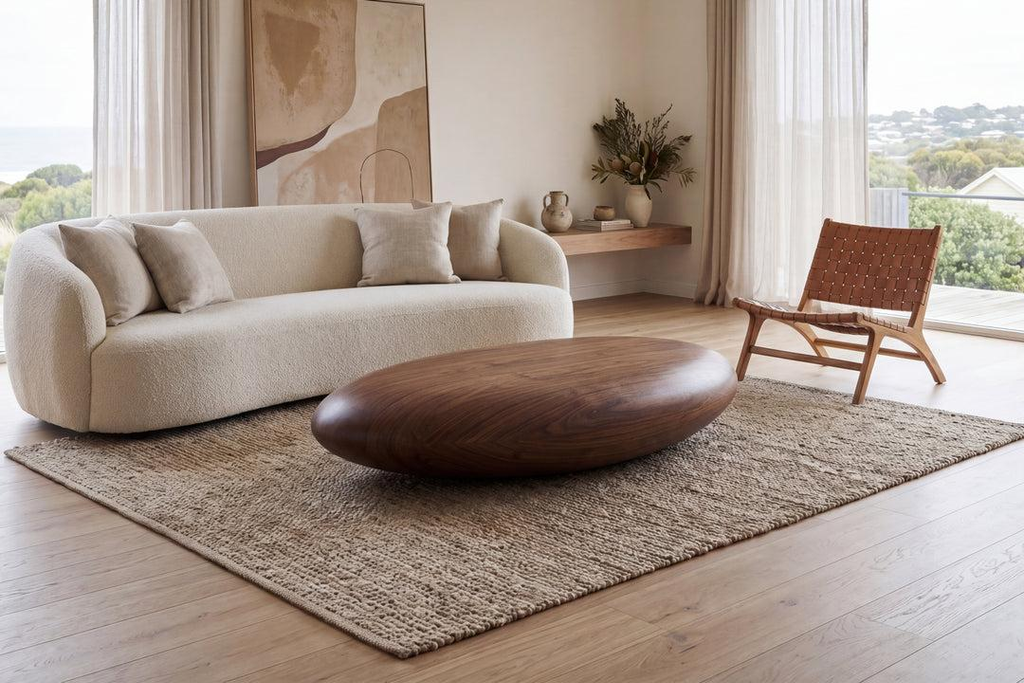 Dark Wood Coffee Table 