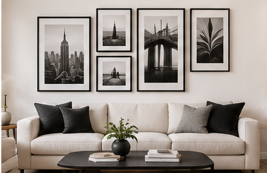 15 Living Room Wall Decor Ideas That Can Completely Transform Your Space 13 minimalist-black-and-white-wall-art