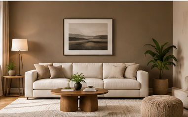 15 Living Room Wall Decor Ideas That Can Completely Transform Your Space 15 warm-accent-wall