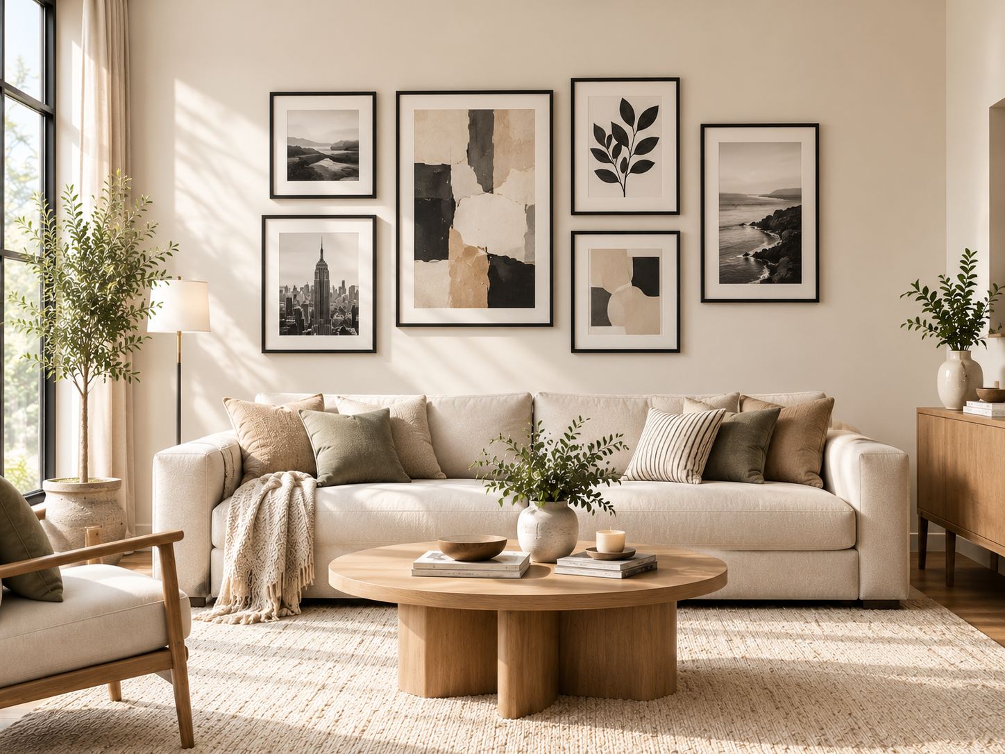 15 Living Room Wall Decor Ideas That Can Completely Transform Your Space 3 curated-gallery-wall