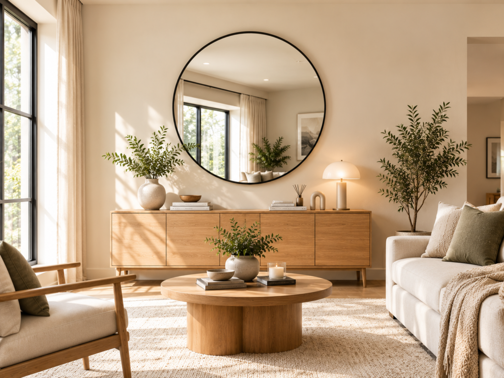15 Living Room Wall Decor Ideas That Can Completely Transform Your Space 4 large-decorative-mirror