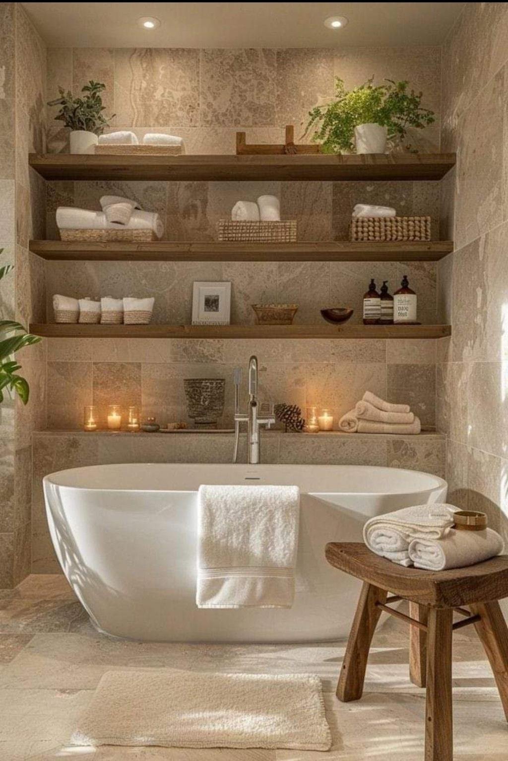 20 Bathroom Decor Ideas for a Stylish, Cozy, and Spa-Like Bathroom 9 Luxury with Soft Bathroom Towels