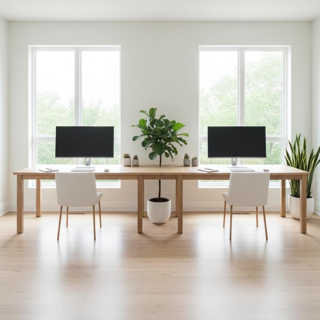 20 Home Office Ideas for a Stylish, Comfortable, and Productive Workspace 16 2-Person Desk Setup Ideas: Shared Home Office Layouts for Co